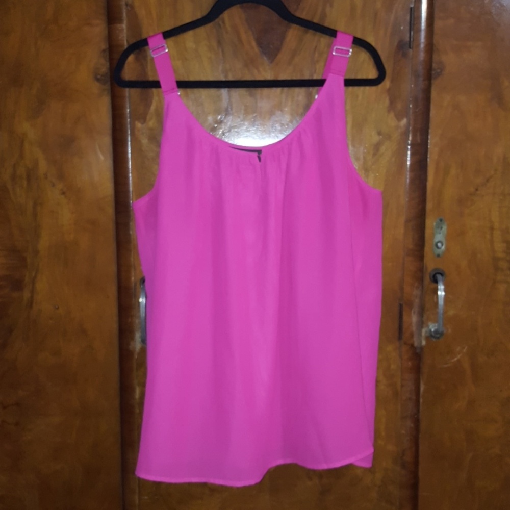 Lane Bryant Hot Pink Adjustable Strap Camisole